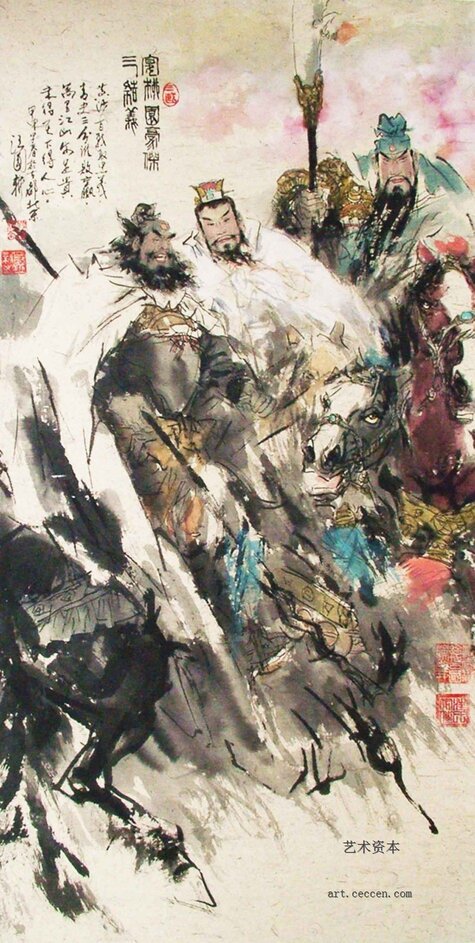 宴桃园豪杰三结义 04年70x140cm